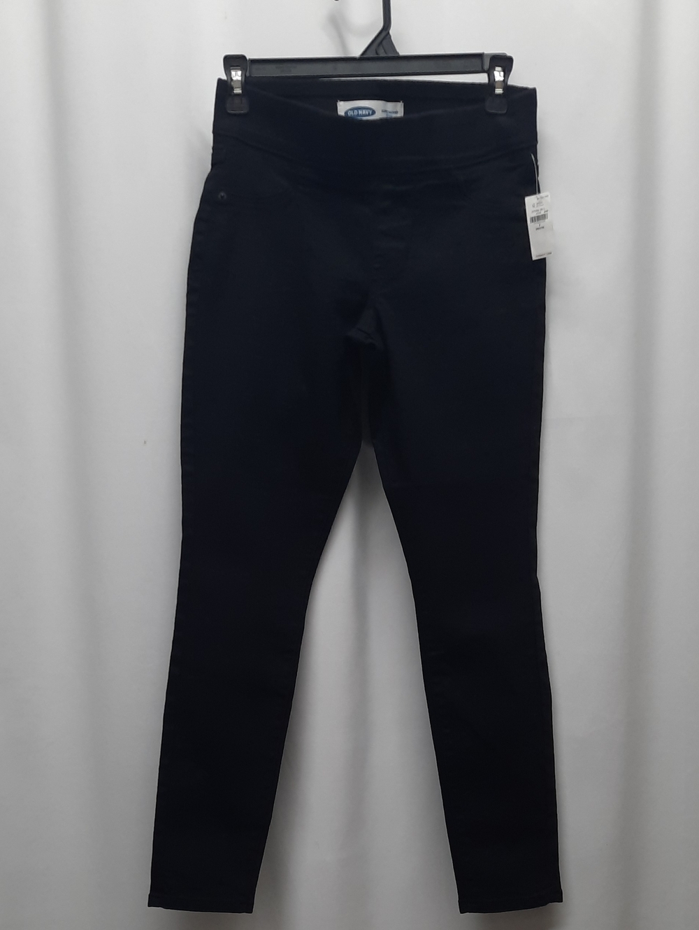 Old Navy Womens Jeans 2 Petite Black Super Skinny Mid Rise NWT
